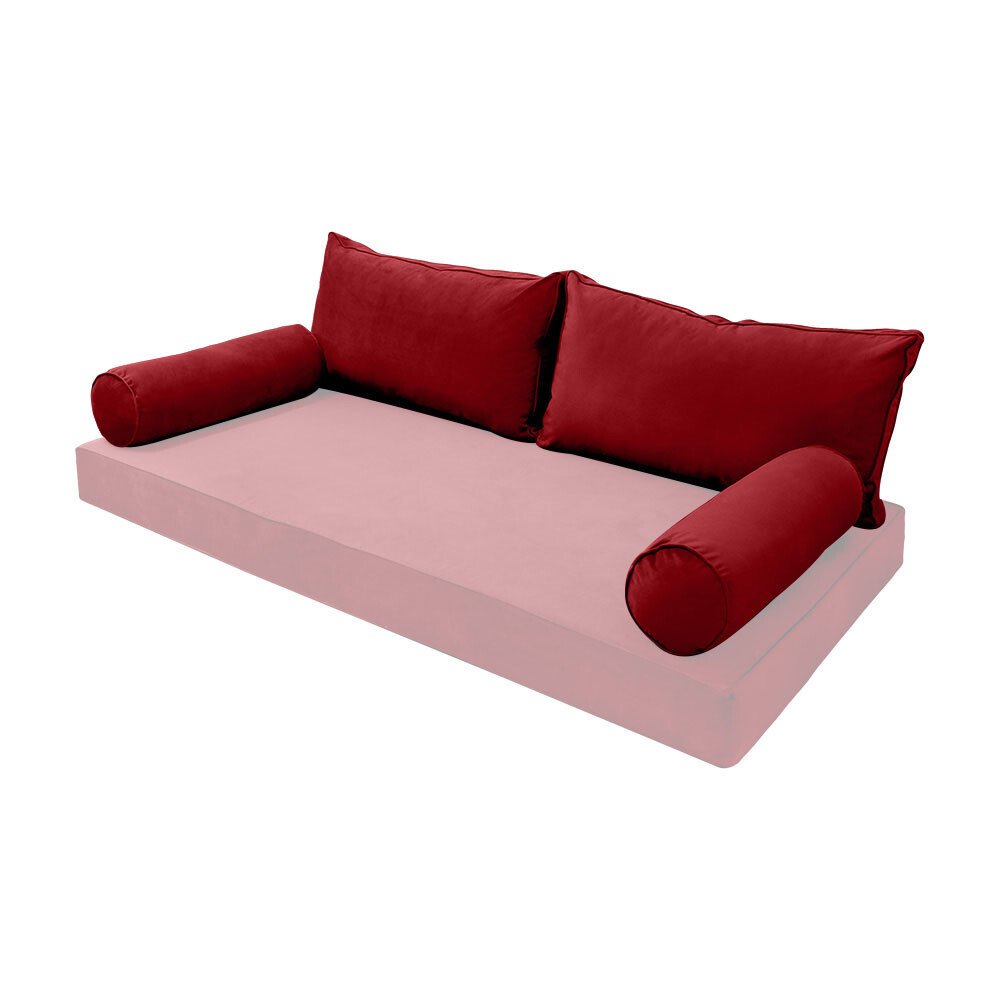 SLIPCOVER ONLY Same Pipe Twin Style V2 Velvet Indoor Daybed Bolster Pillow AD369