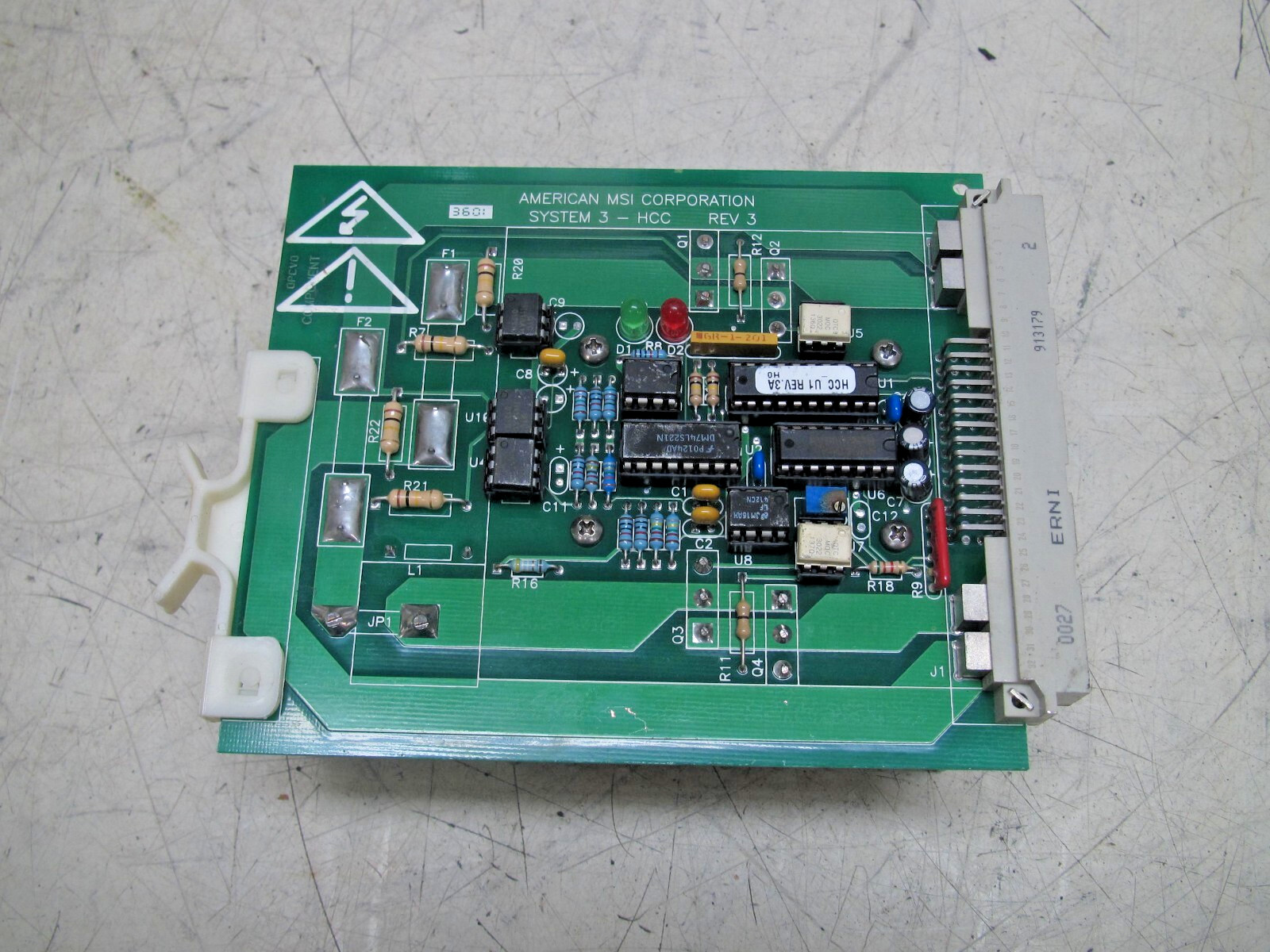 American Msi Corporation Circuit Board FNIP System 3-HCC P/N: C3201.010.047