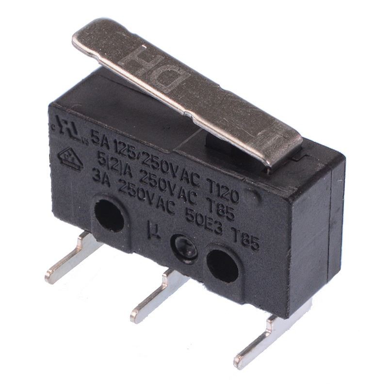 17mm Lever Horizontal PCB V4 Miniature Microswitch SPDT 5A Micro Switch