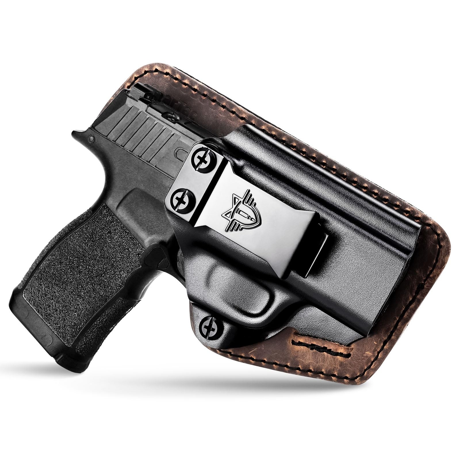 IWB Holster Compatible with Sig P365 / P365 SAS / P365 X Kydex Leather Hybrid Ho