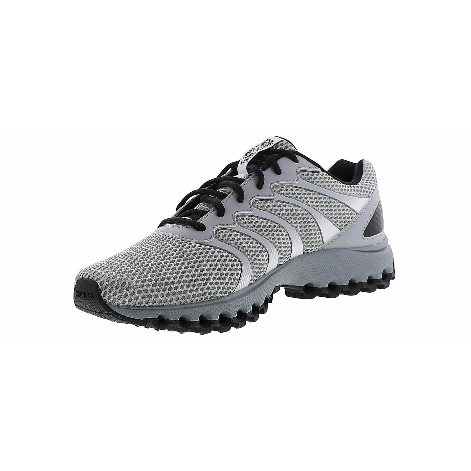 K-Swiss Men's Tubes Comfort 200 Running Shoe 07112 -071 Highrise/Black/White