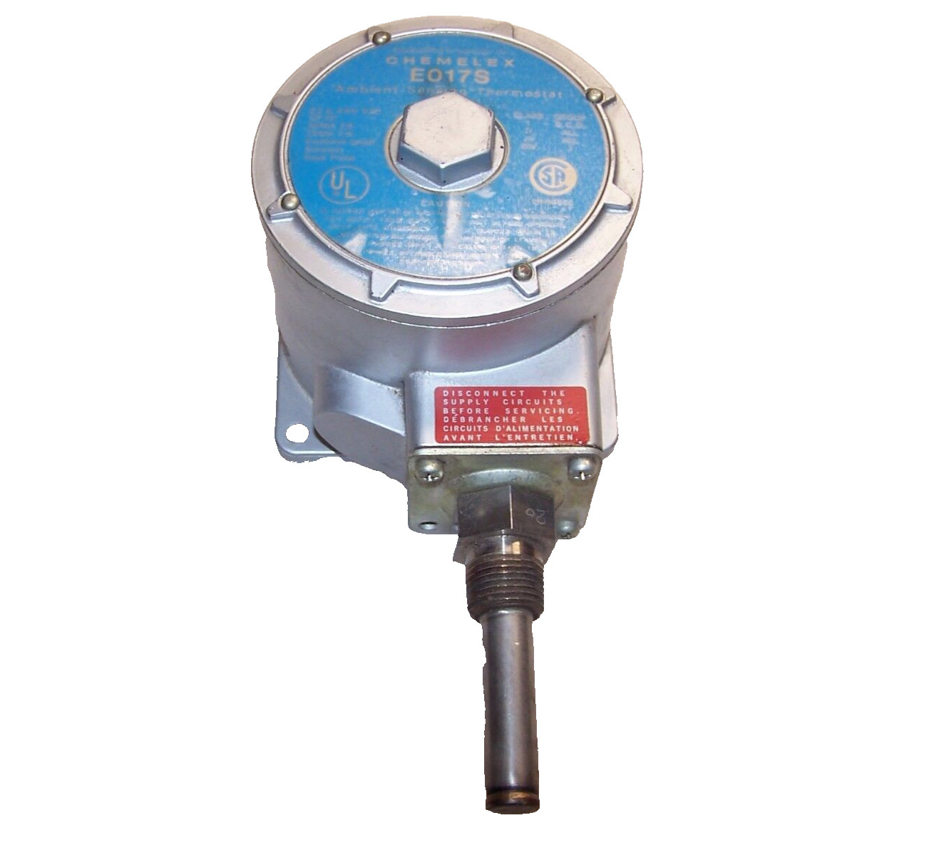 NEW BARKSDALE CHEMELEX AMBIENT SENSING THERMOSTAT 22 AMP 480 VAC  E017S
