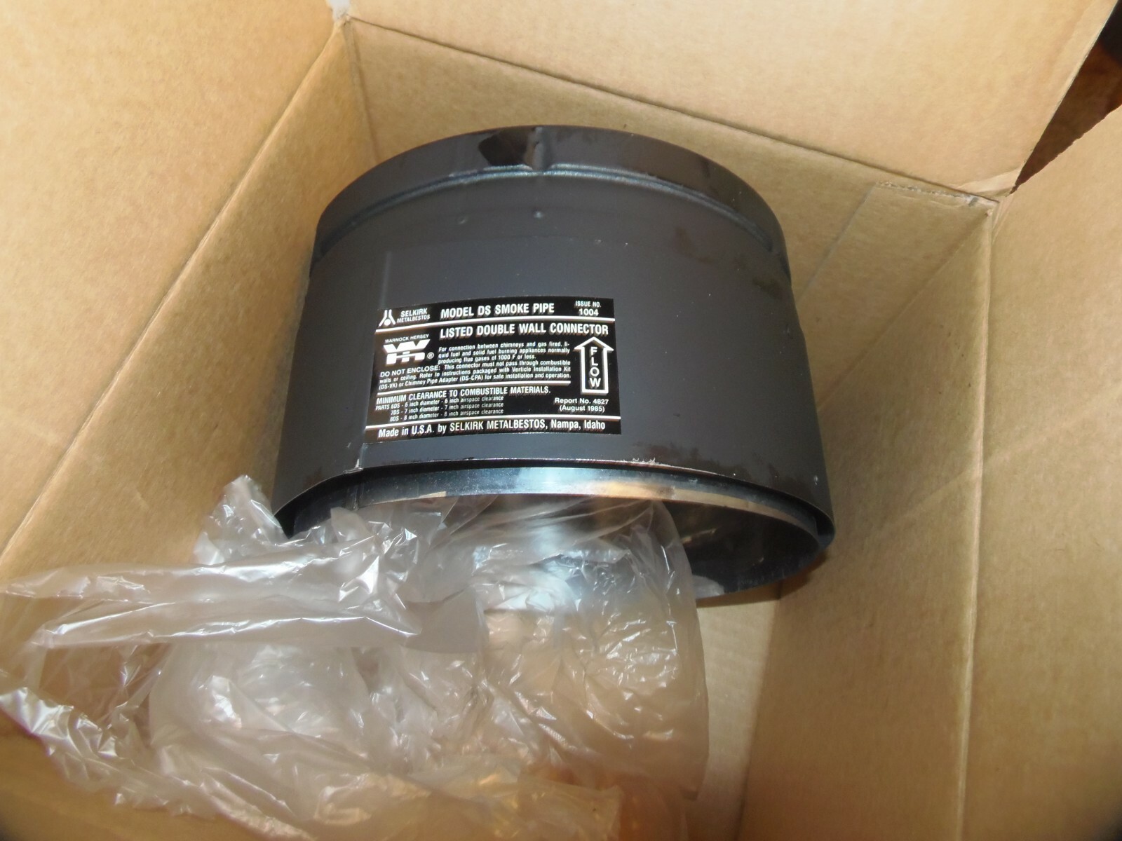 Selkirk 258200 Metalbestos 8DSP-DS Adapter, Fast SHIPPING  (TRL-1)