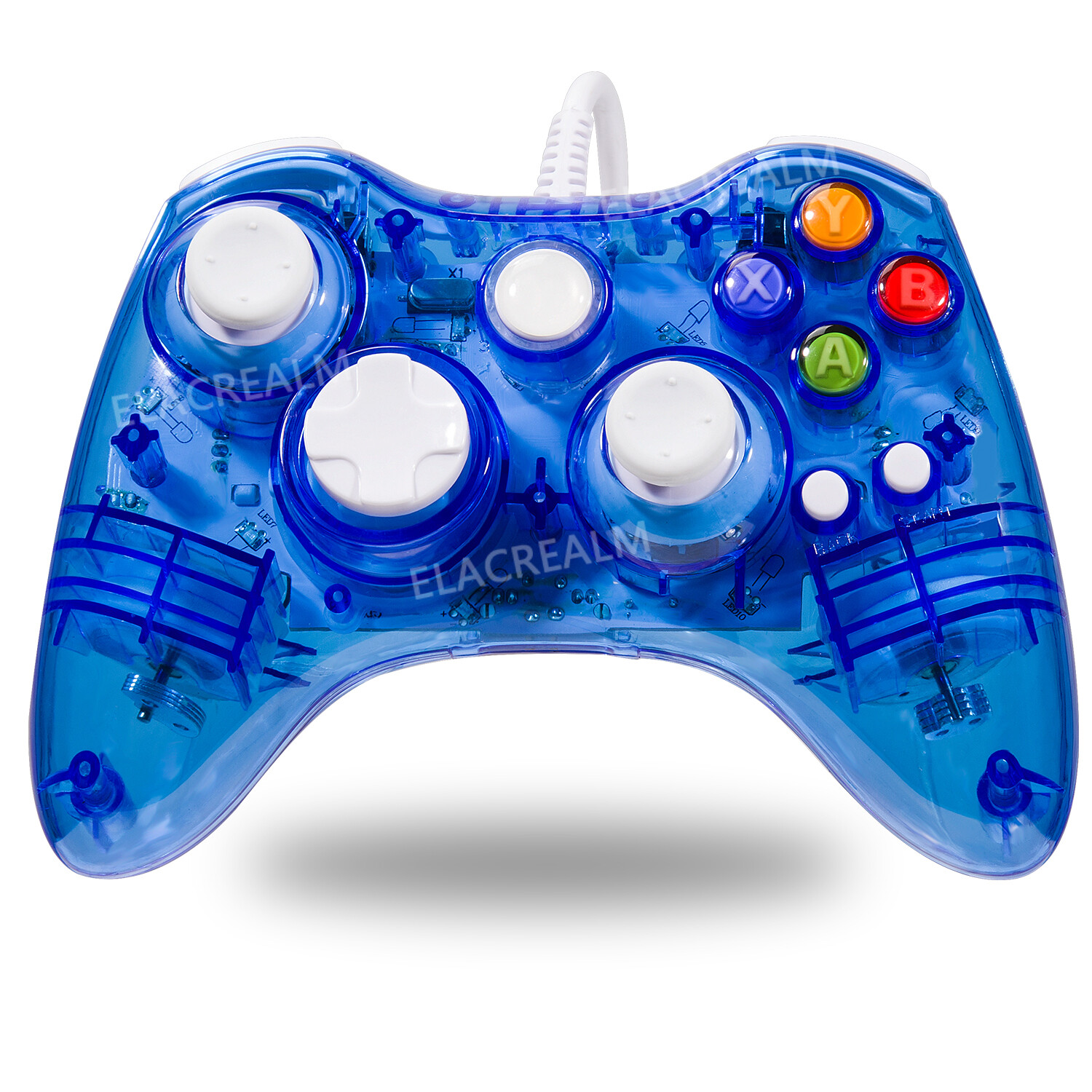 Glow USB Wired/Wireless Game Controller For Microsoft Xbox 360 Slim&PC Afterglow