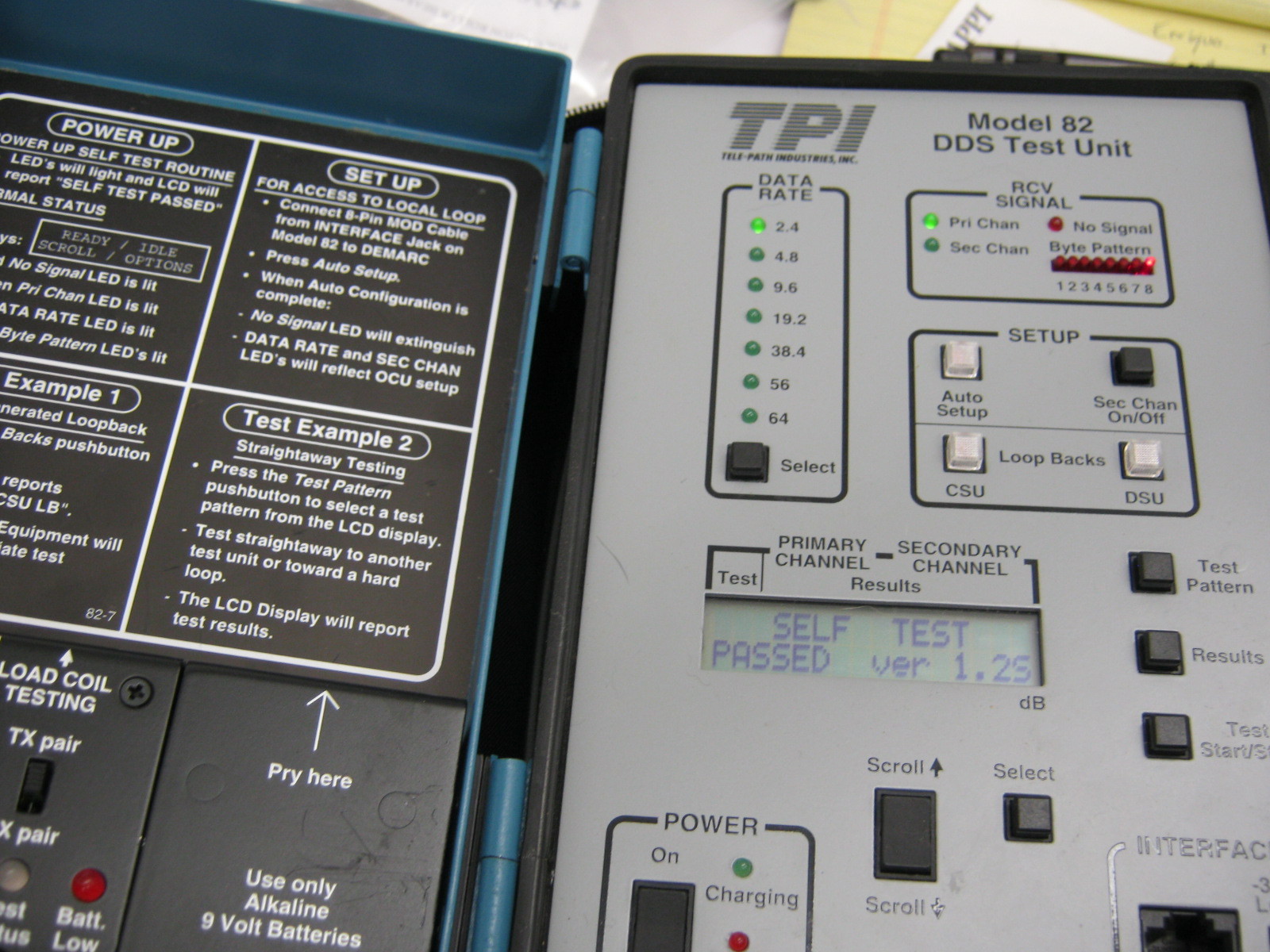 TPI MODEL 82 DDS 4 WIRE LOCAL LOOP TEST UNIT
