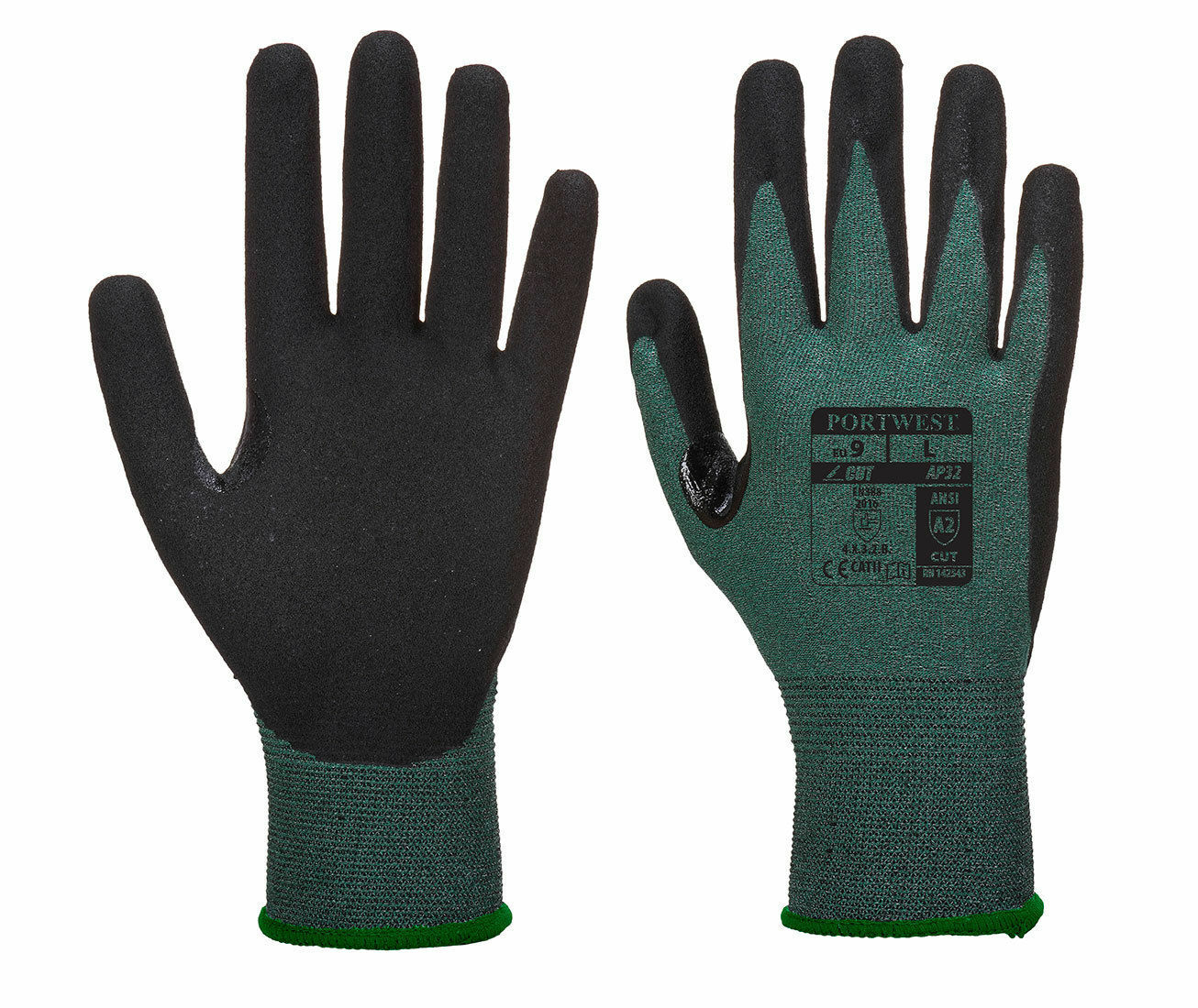 Portwest AP32 Dexti Cut Resistant Pro Safety Glove with Nitrile Sandy Grip ANSI
