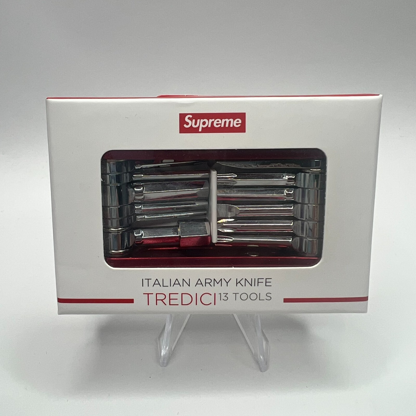 Supreme TREDICI Italian Army Knife 13 Tools - Brand New in Box - Rare