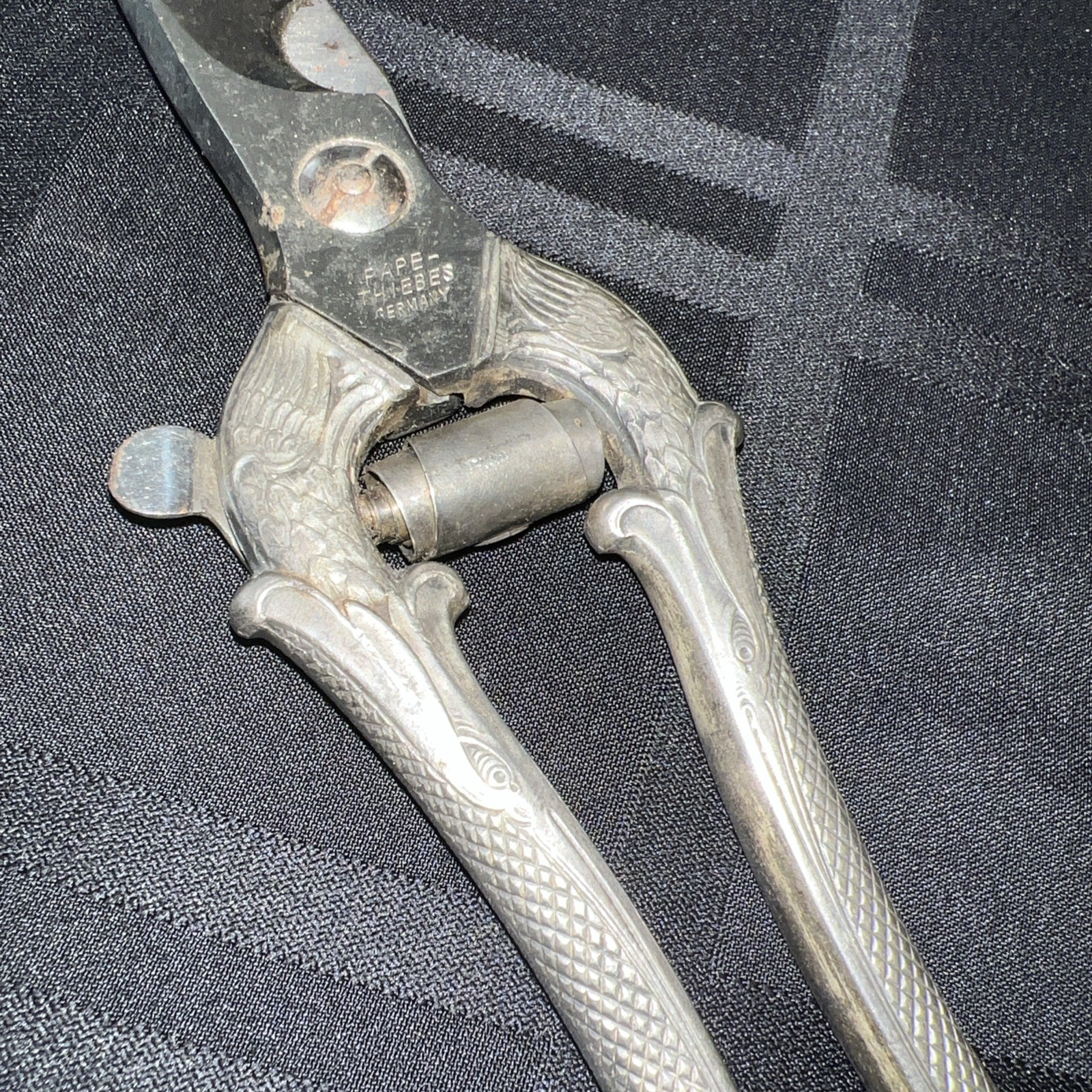 Vintage Italy Stainless Steel Poultry Meat Shears 10” Length 4” Blade