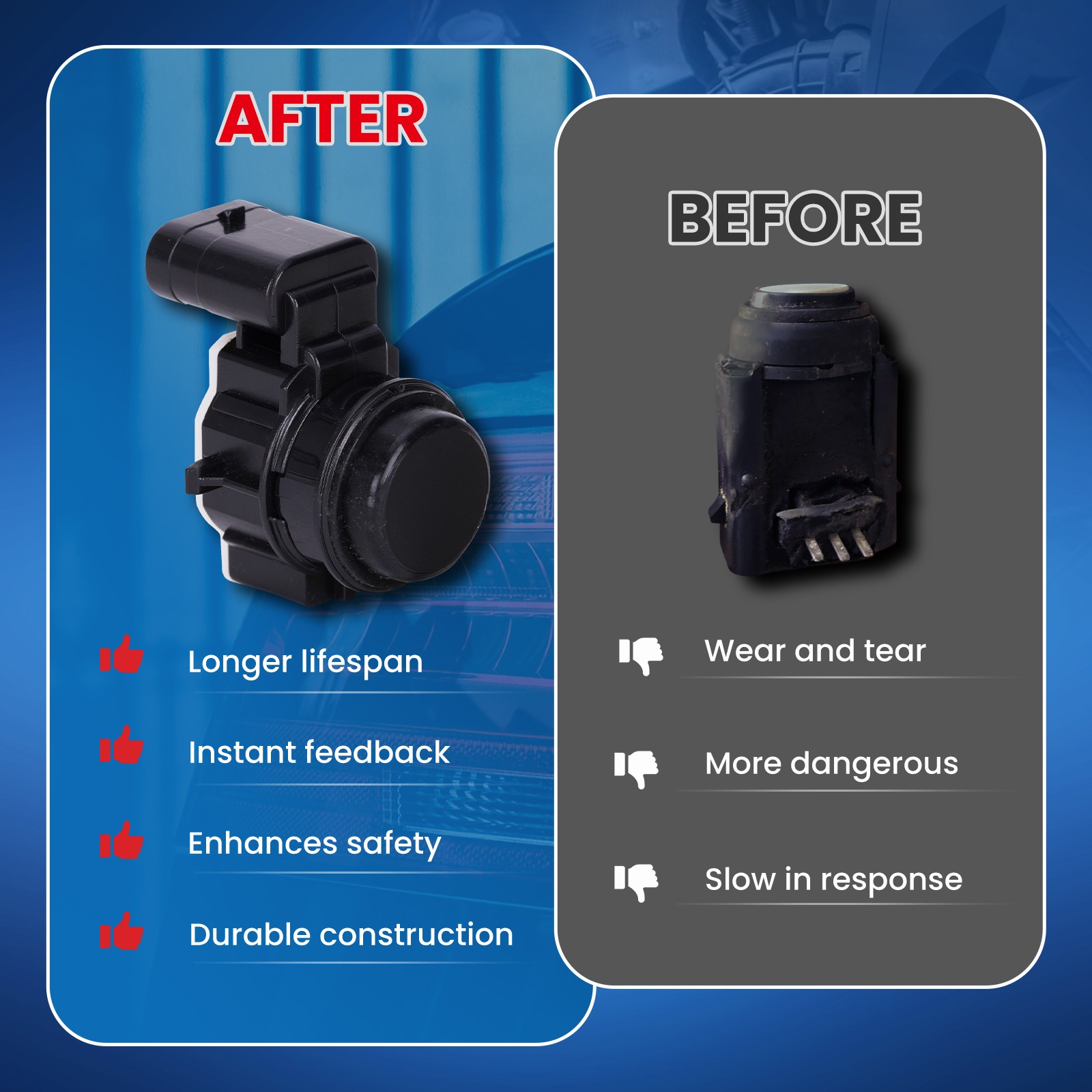 1x Parking Assist Sensor for 18-23 Dodge Durango & 14-18 Jeep Cherokee Front
