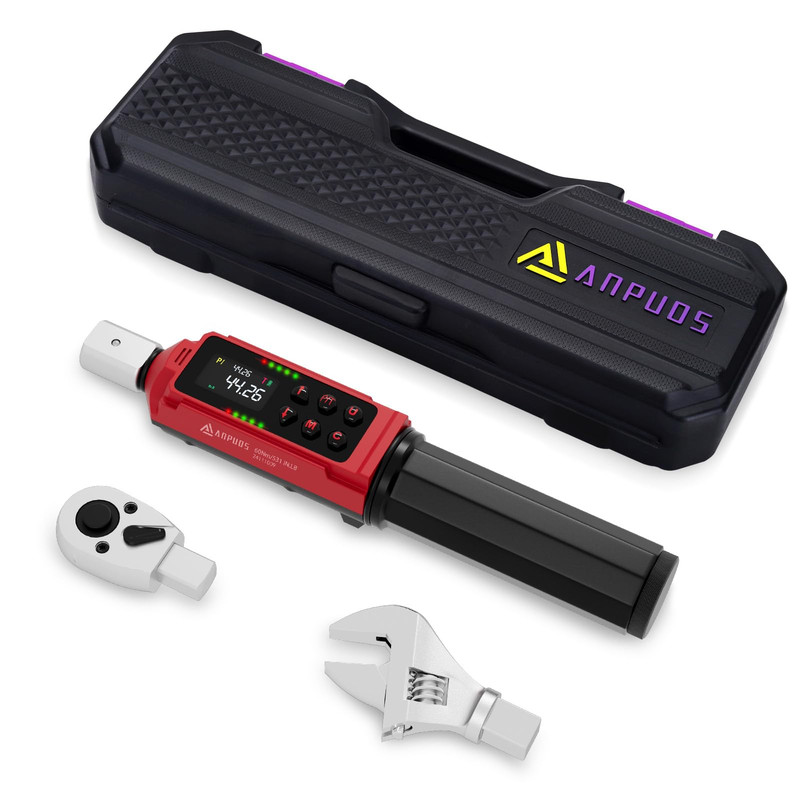 Anpuds Adjustable Digital Torque Wrench 0.66-44.29 Ft.Lb/0.9-60 Nm Hvac Torque