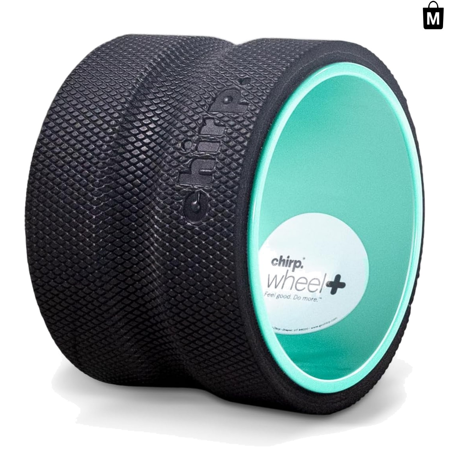Deep Tissue 6-Inch Mint Foam Roller - Spinal Canal Design for Safe Muscle Relief