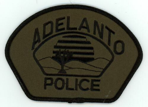CALIFORNIA CA ADELANTO POLICE NICE SUBDUED SWAT STYLE SHOULDER PATCH SHERIFF