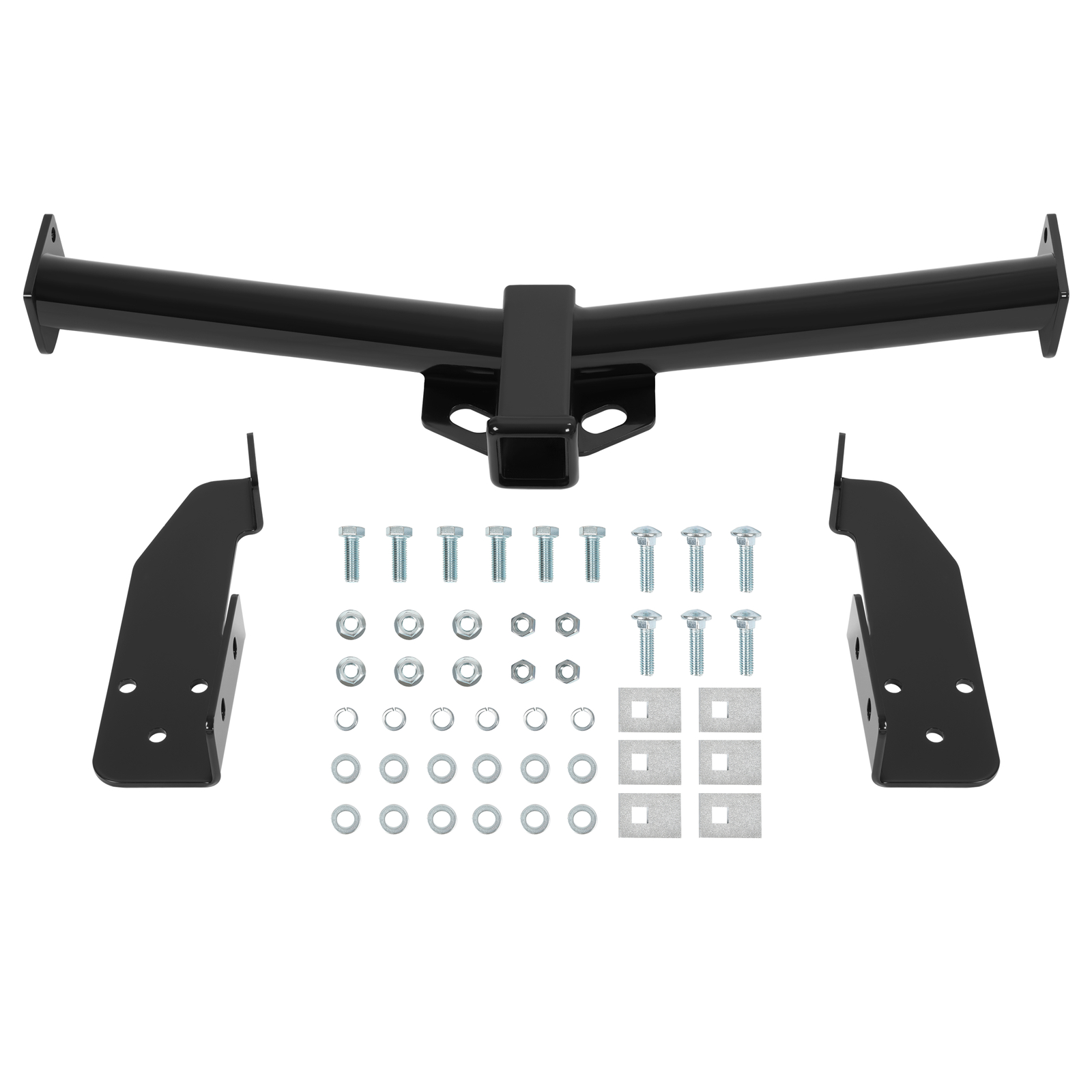 Class 3 Trailer Hitch 2" Receiver Fits Ford E150 E250 E350 2000-2014 13055 Black