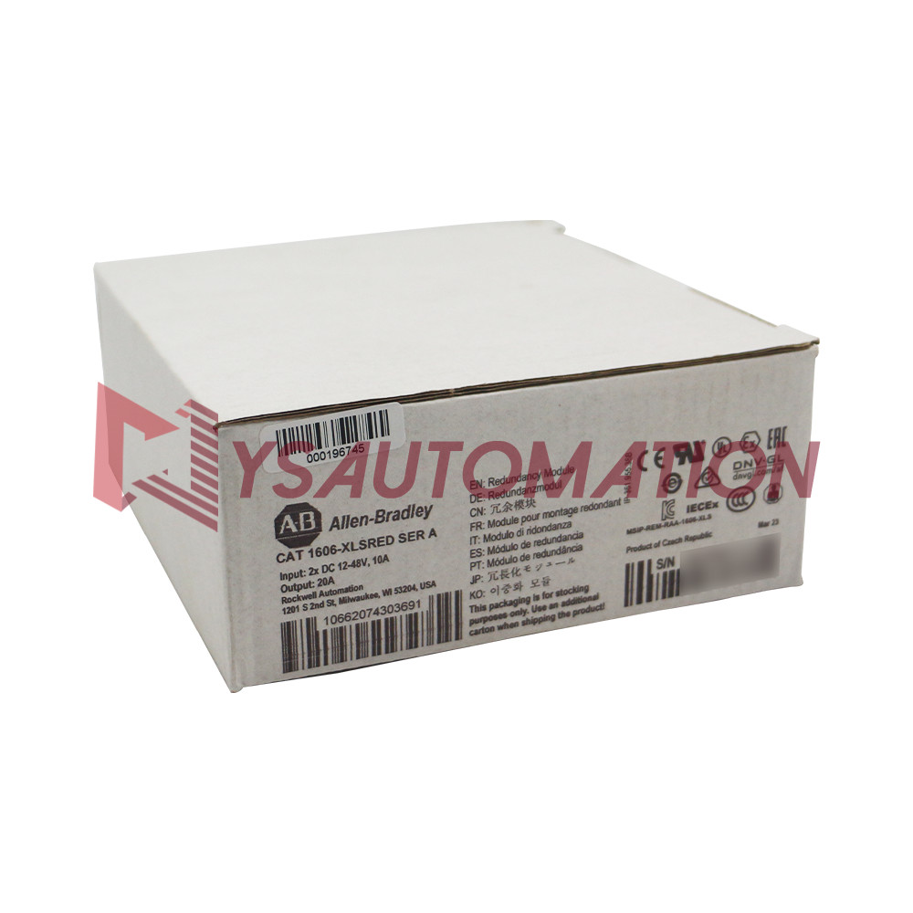 New Allen-Bradley 1606-XLSRED Redundancy Module, 480 W, 10-60V DC Input Voltage.