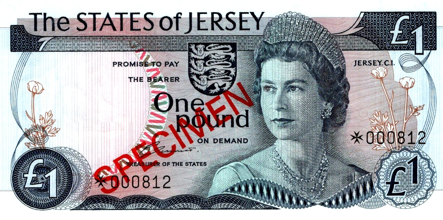 Jersey 1 Pound " SPECIMEN " 1978 Pick # 11CS1 UNC