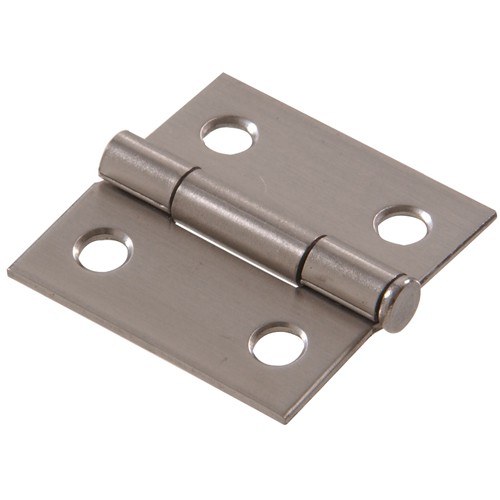Hillman Square Corner Door Hinge Stainless Steel (1-1/2") 2 Pack