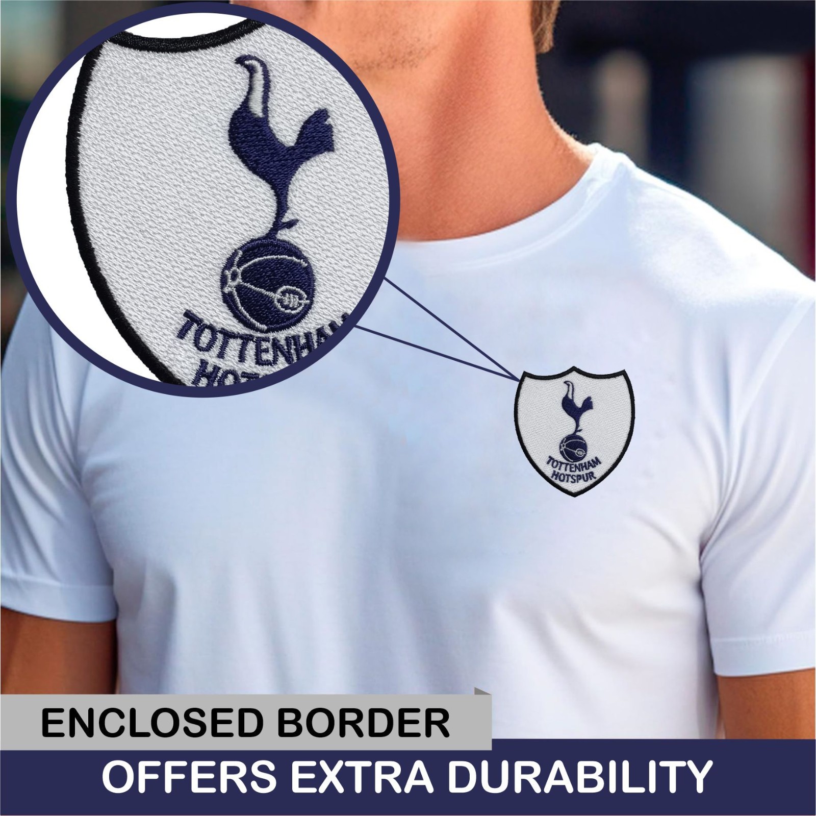 Tottenham Hotspur FC Logo Iron On Patch - Sew Patch - Embroidered Patch