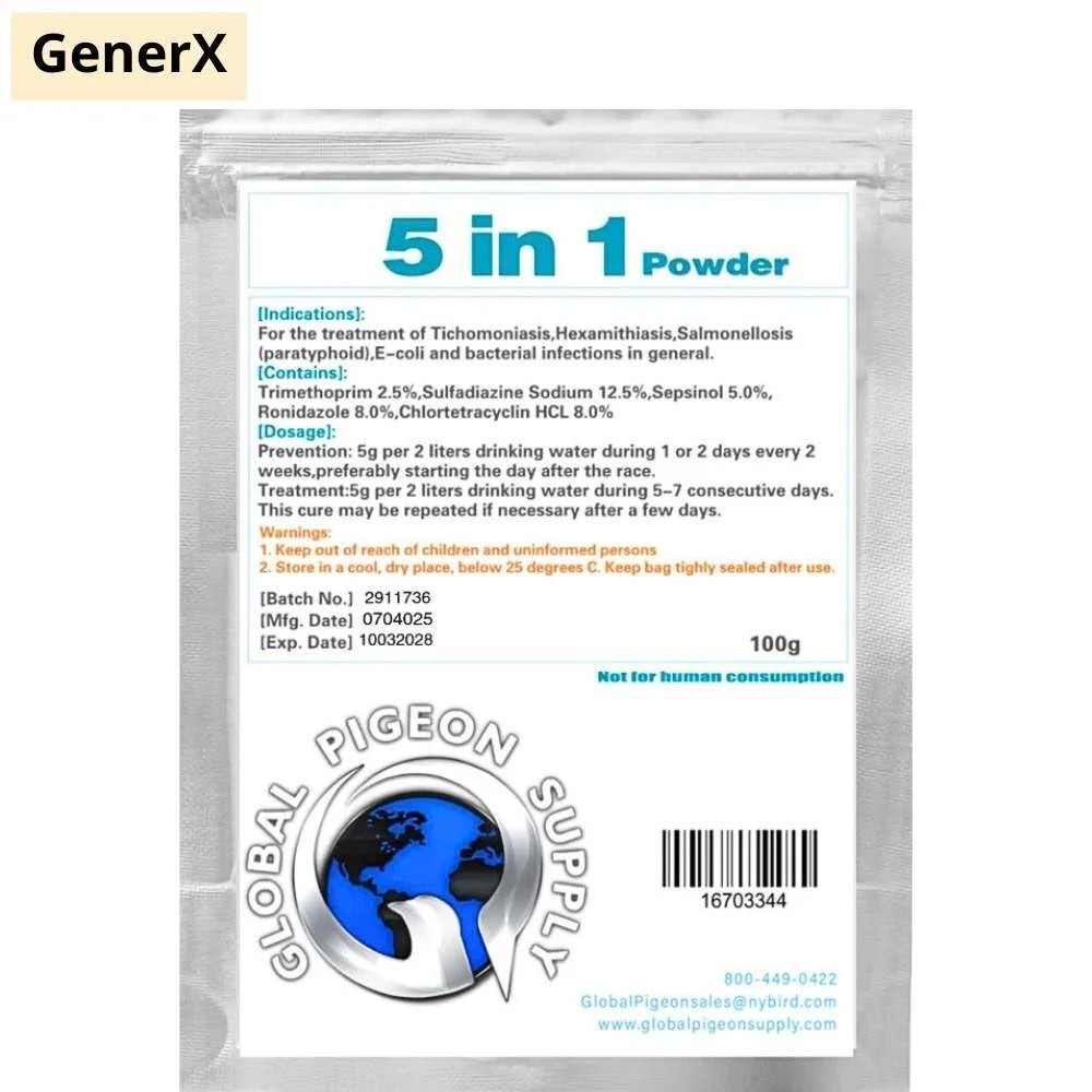 GenerX 5 in 1 Powder 100g Global Pigeon Supply