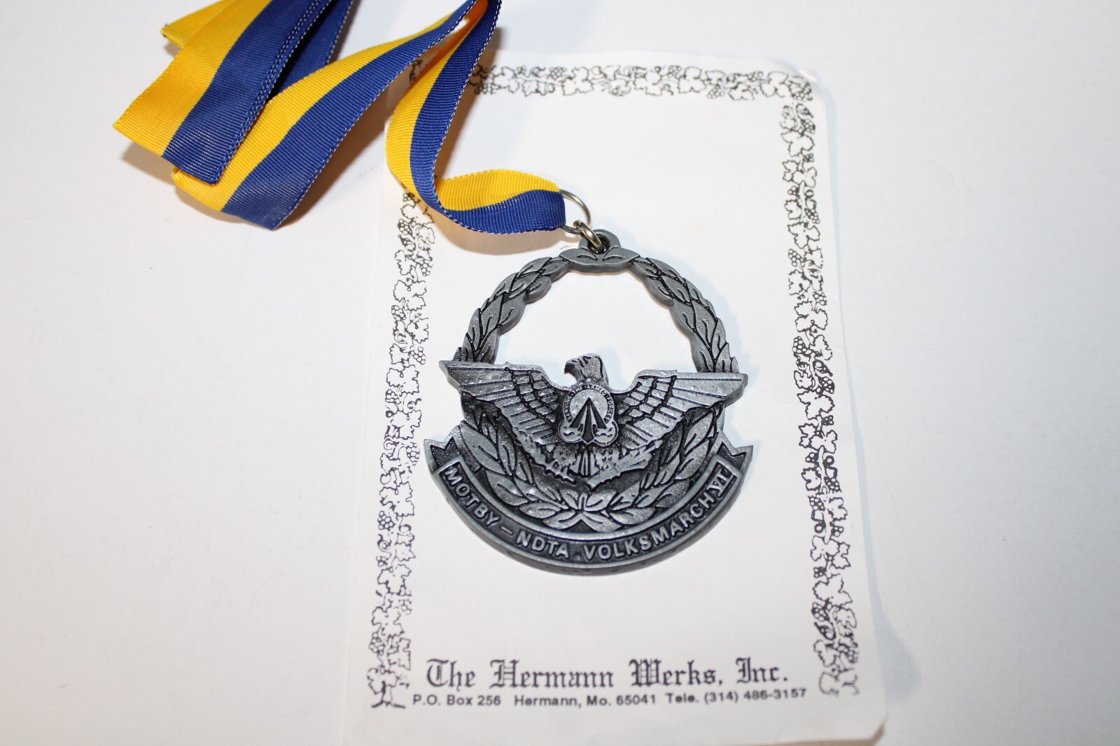 National Defense Transportation Medal, Volksmarch VI, 1990, Eagle, Hermann Werks