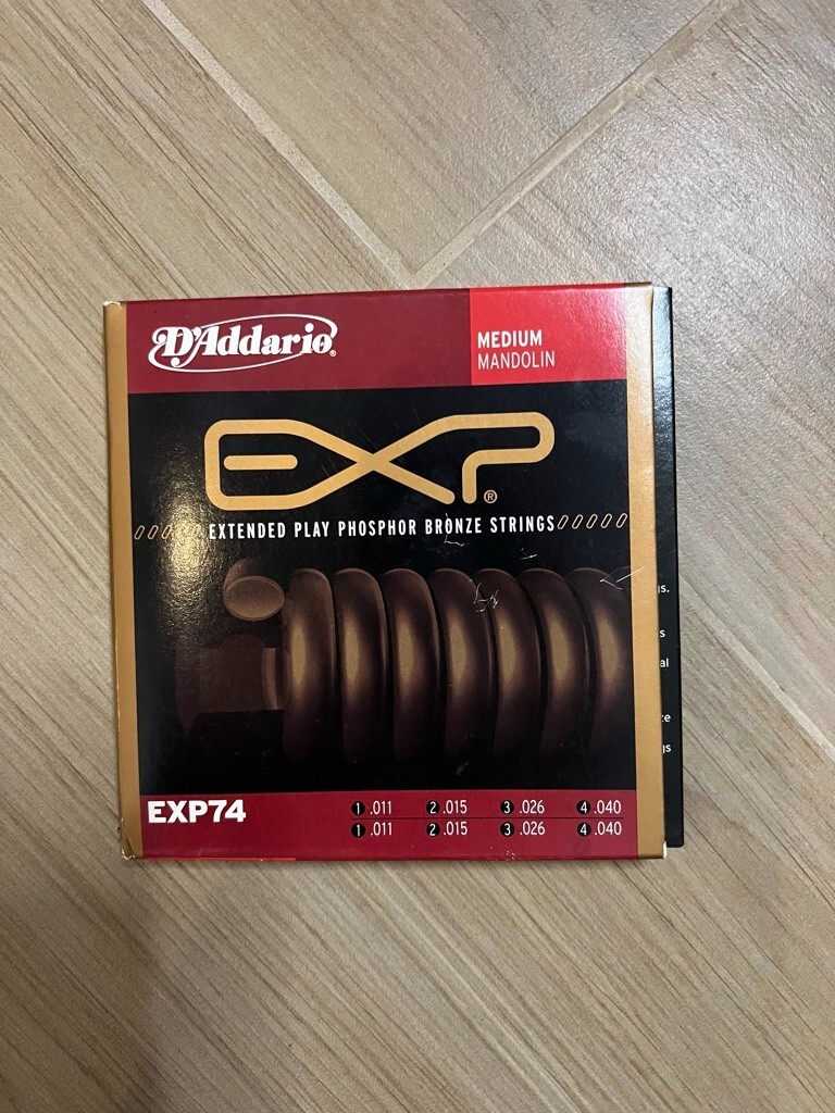 NEW D'Addario EJ74 Phosphor Bronze Mandolin Strings - Medium - .011-.040