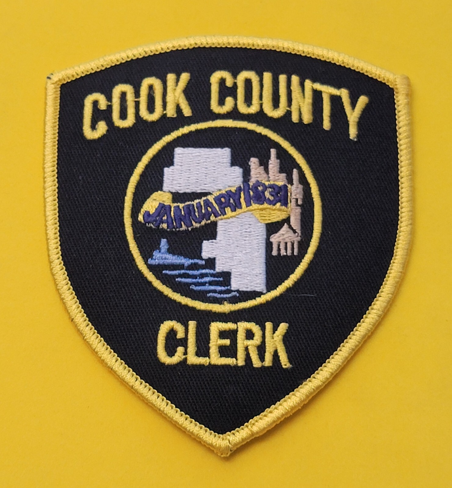 COOK COUNTY SHERIFF PATCH OFFICE CLERK BADGE