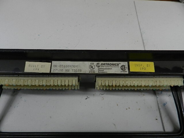 Ortronics 24 Port Patch Panel OR-851004904 CAT5 T568B