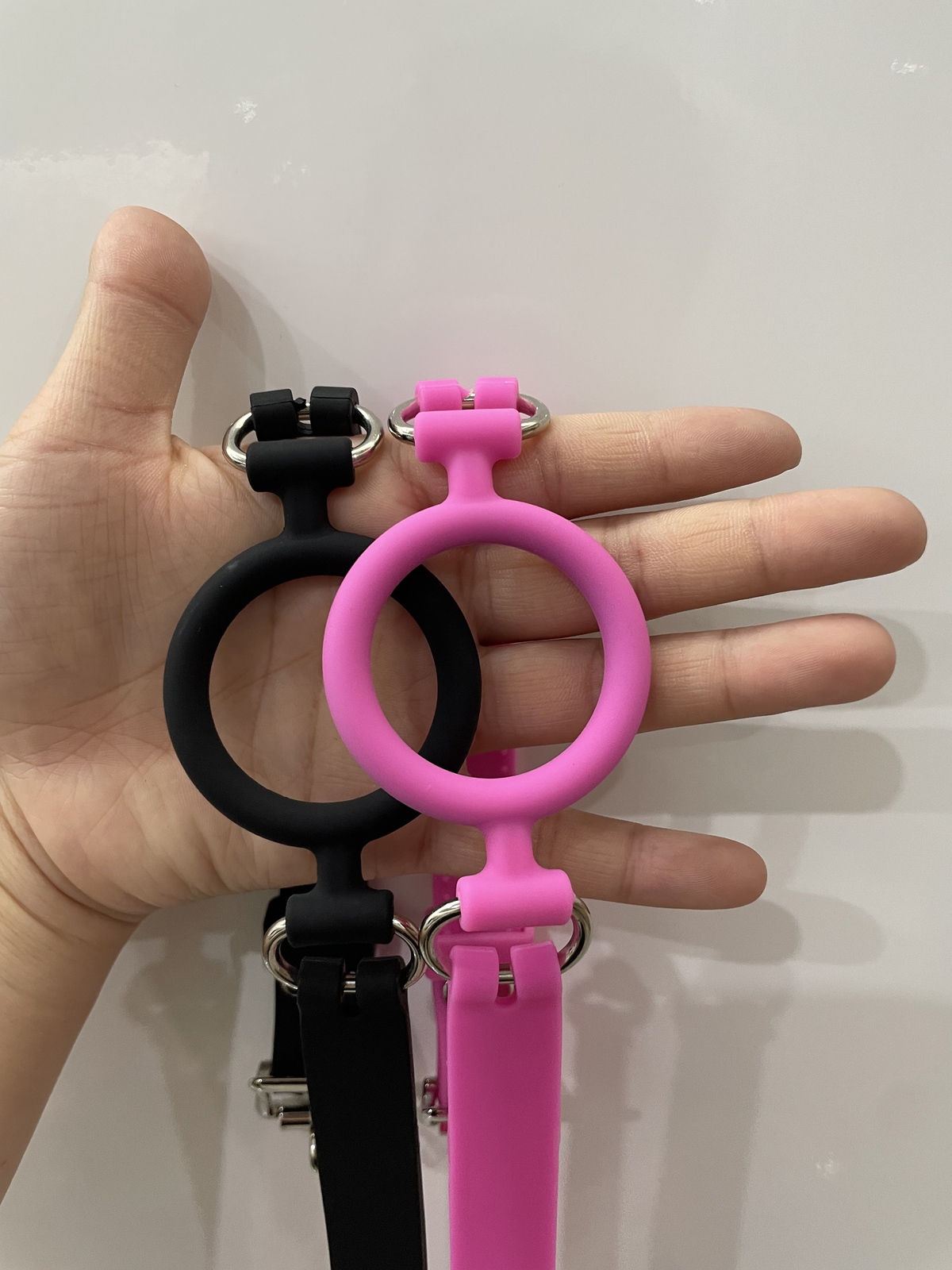 Silicone Open Mouth Gag Bondage Restraints O Ring Gag Plug BDSM Slave Roleplay