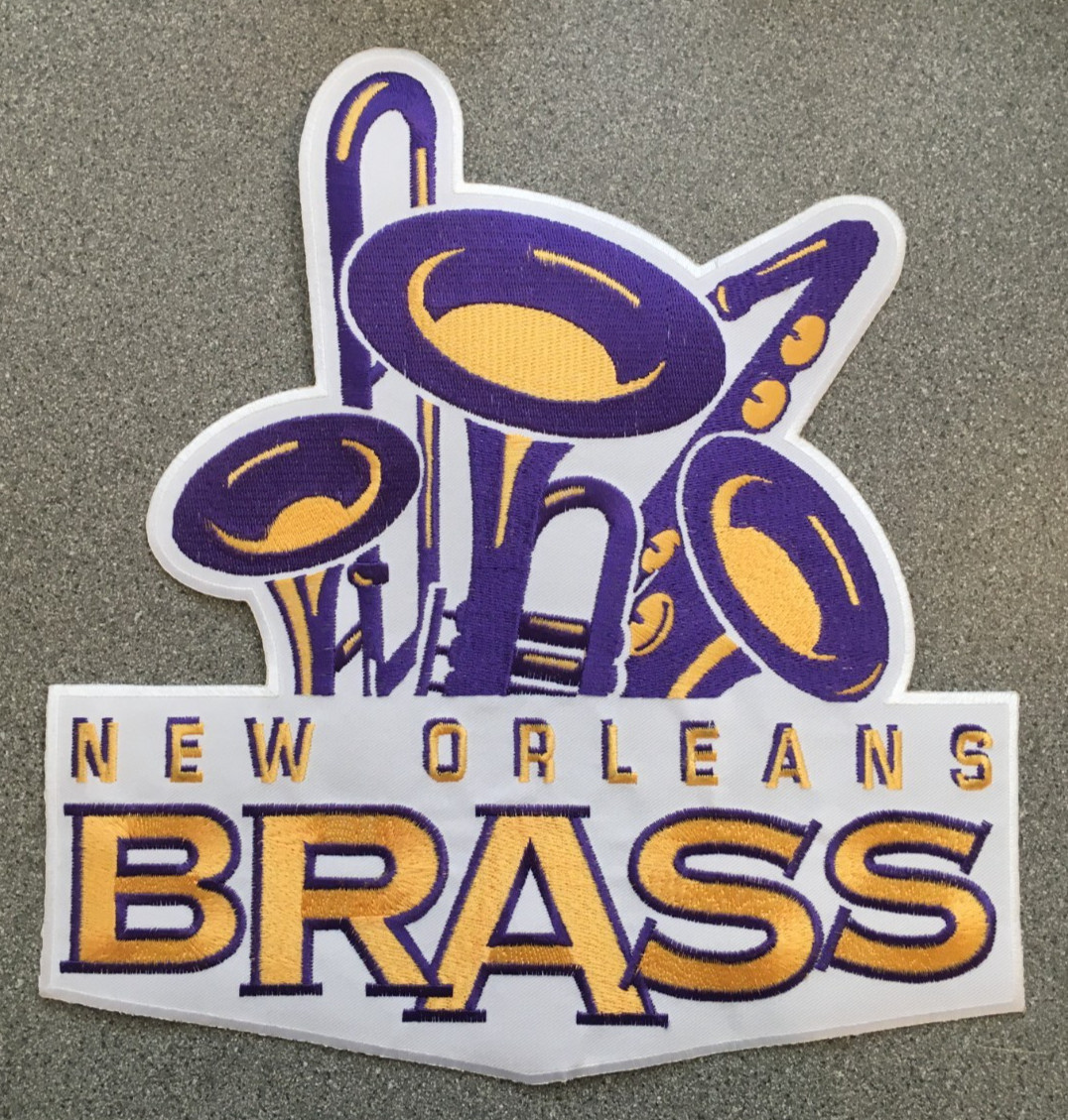 1997-99 NEW ORLEANS BRASS ECHL HOCKEY MINORS VINTAGE LARGE 11.25" TEAM PATCH