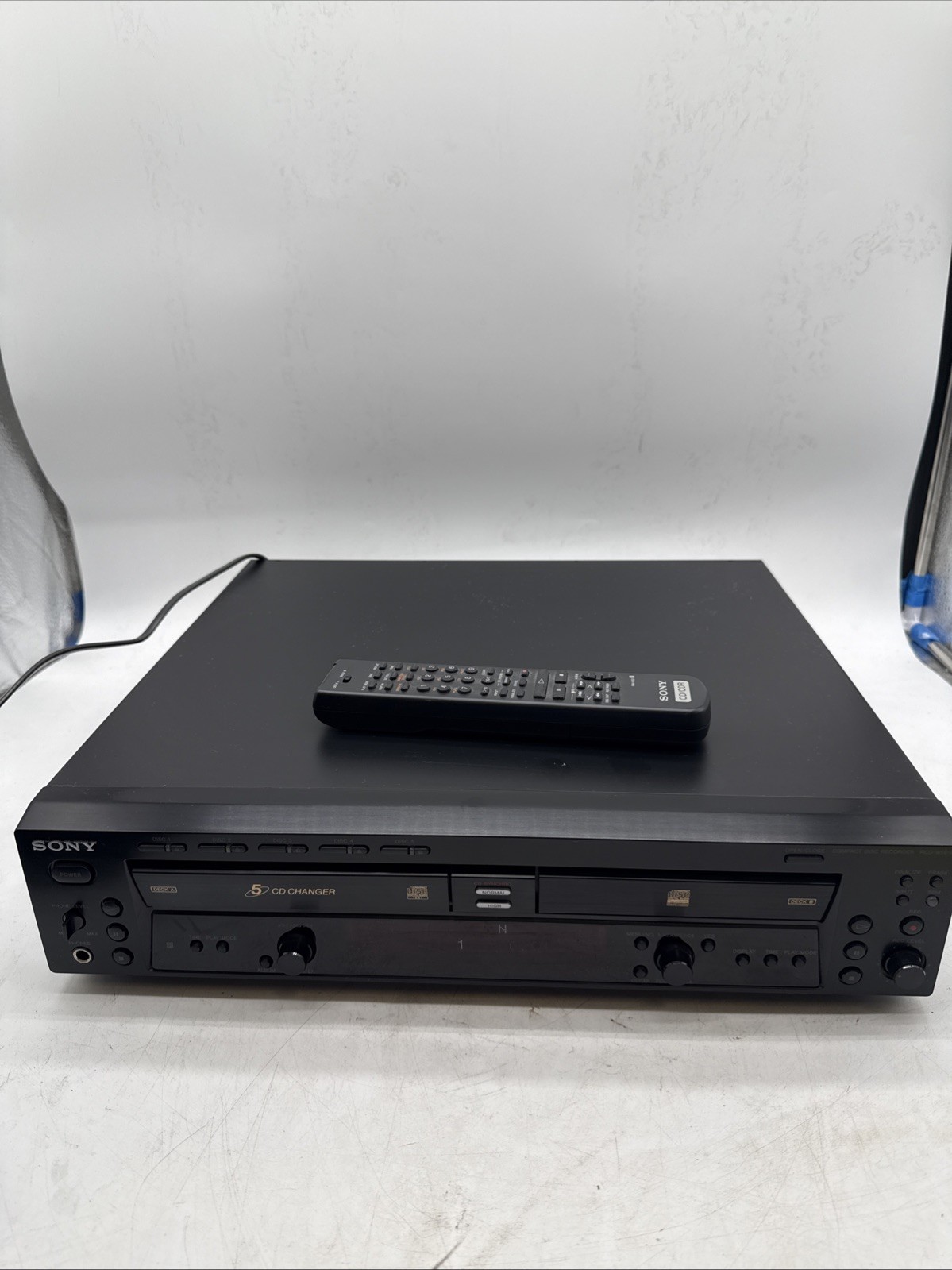 Sony RCD-W500C CD Recorder/charger , serviced, Fully Functional W/ Remote