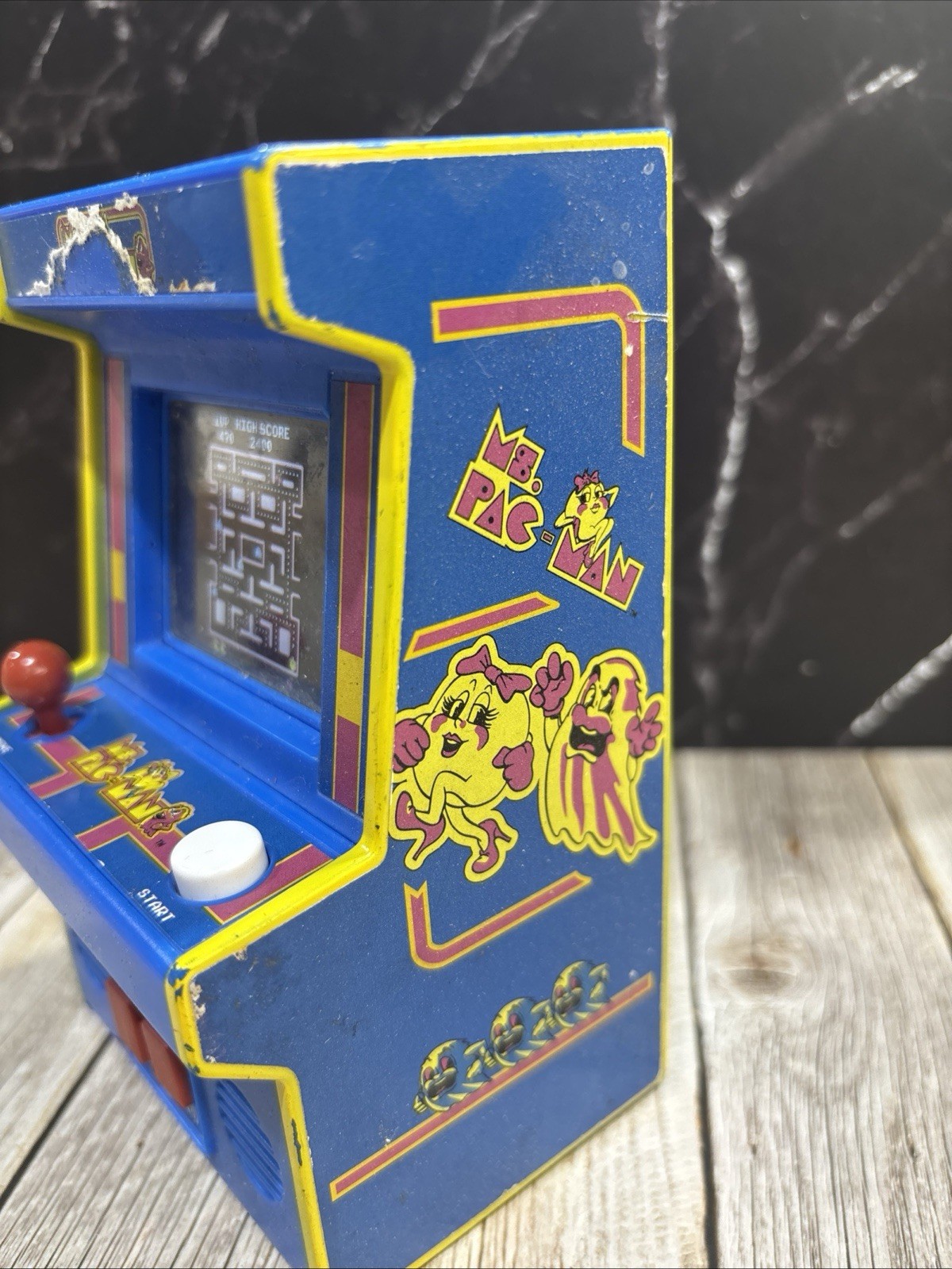 Ms Pac-Man Mini Arcade Machine Tested Working Retro Game. Works