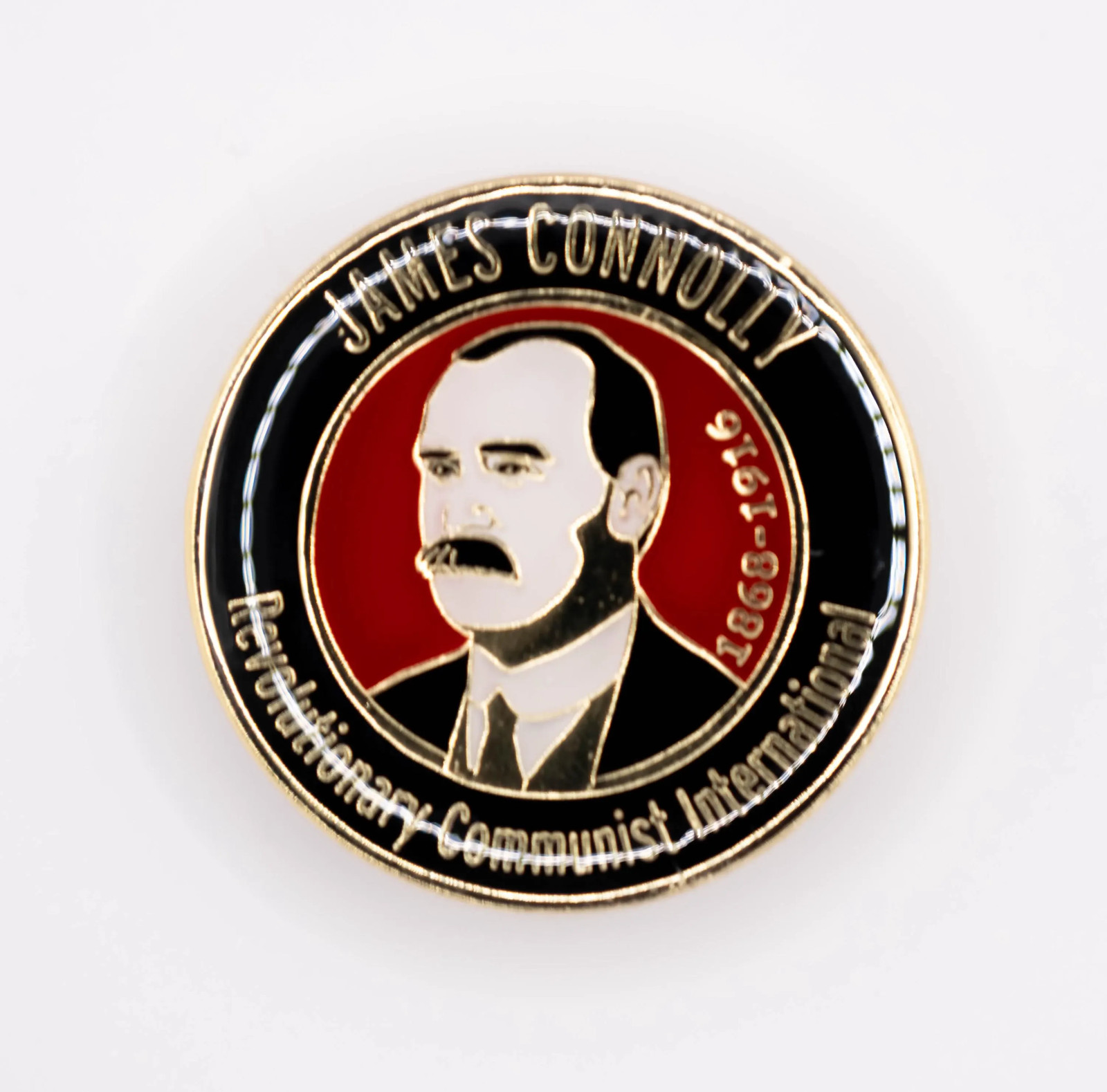 New James Connolly 30mm Enamel Pin Badge Irish Revolutionary Marxist 1868-1916