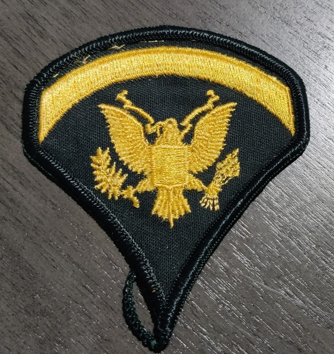 Genuine Original US Army Spec 5 Specialist 5 E-5 Vietnam New Old Stock - 1 Pair
