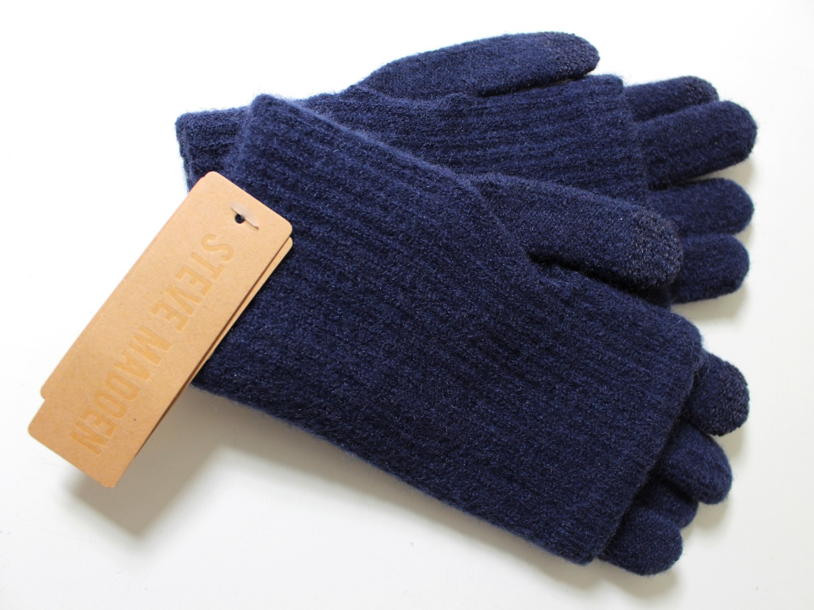 STEVE MADDEN  Touchscreen Gloves One Size Navy Retail $20