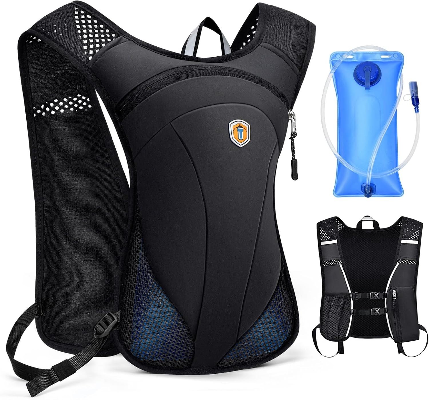 Mochila De Hidratación Ligera 10L Con Depósito De Agua De 2L Para Correr