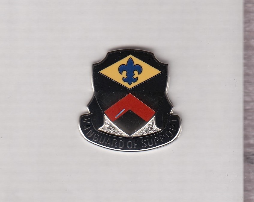 9th Finance Battalion crest DUI badge cb clutchback V-21