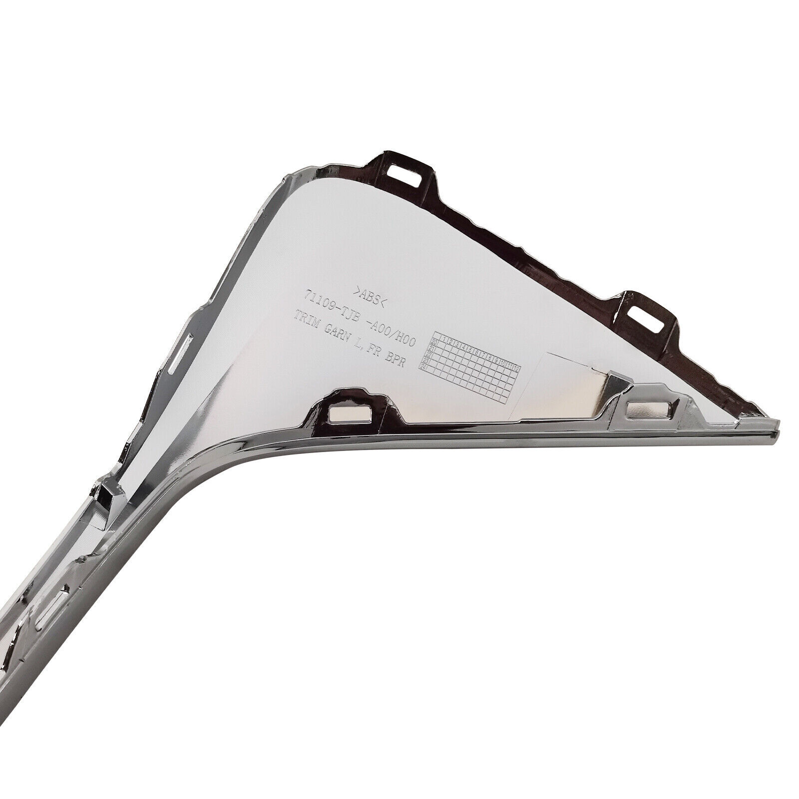 Chrome Front Bumper Fog Light Strip Trim Driver Side For 2019 20 2021 Acura RDX