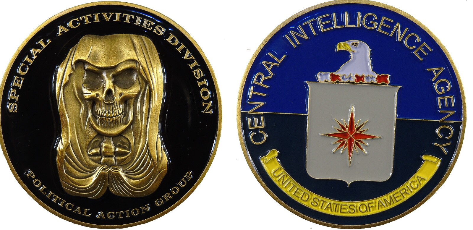 CIA Special Activities Division Political Action Group Challenge Coin  o2.0" 119