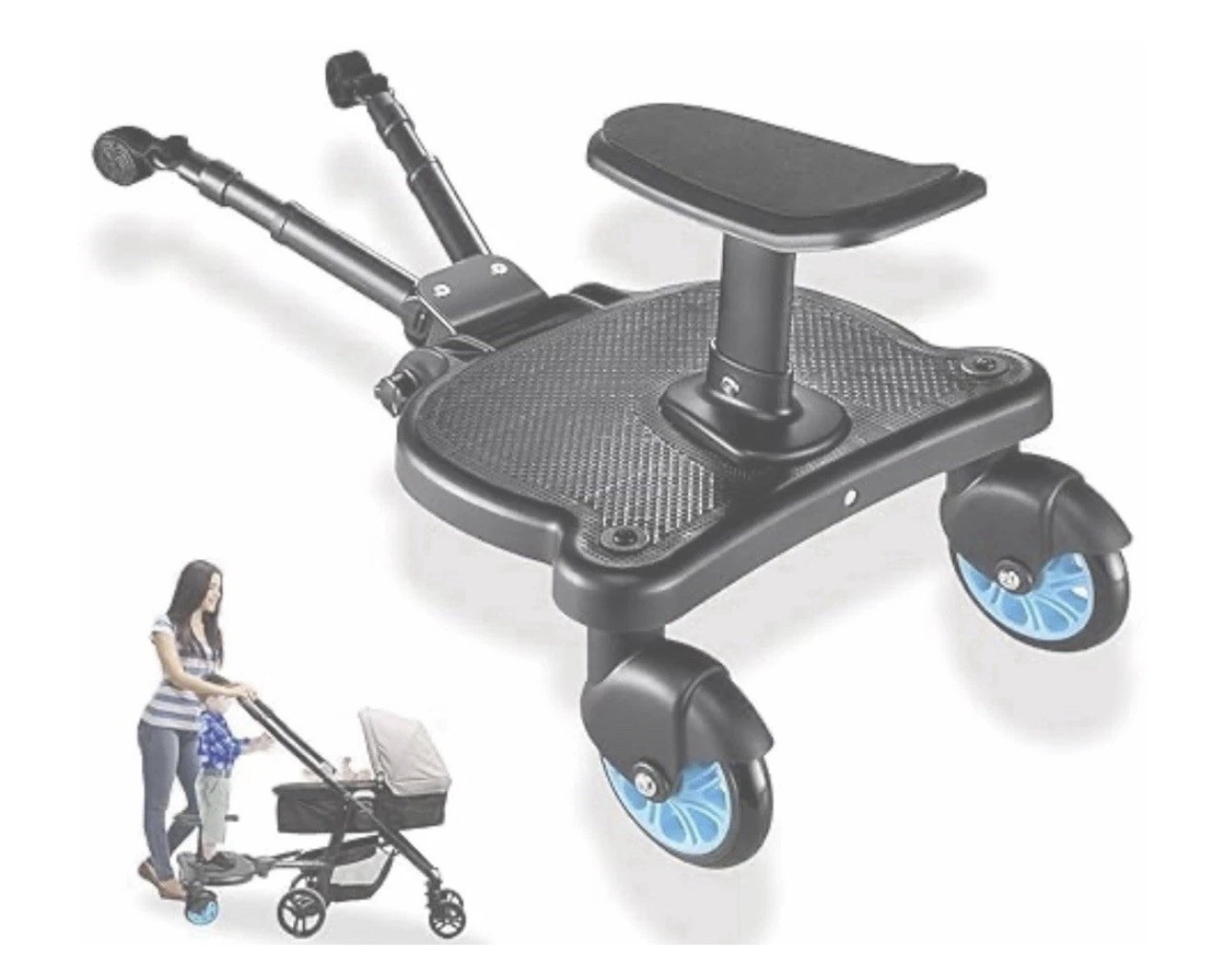 Universal Stroller Board | Stroller Attachment for Toddler to Ride | Stand Sit