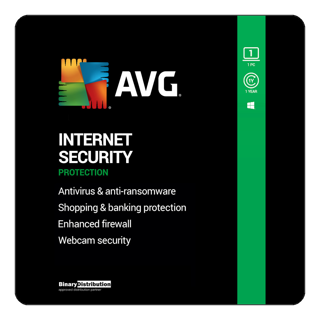 AVG Internet Security 2026 - 1 PC Year - Antivirus & Firewall [Download]
