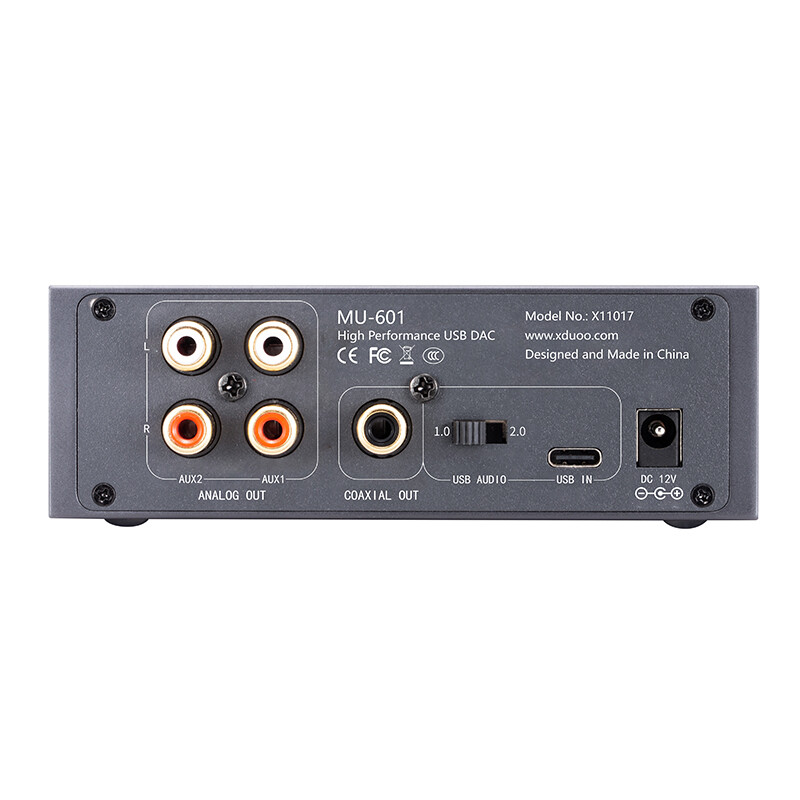 New MU-601 DAC High Resolution USB DAC ES9018K2M XU208 DSD256 Hi-Res Decoder