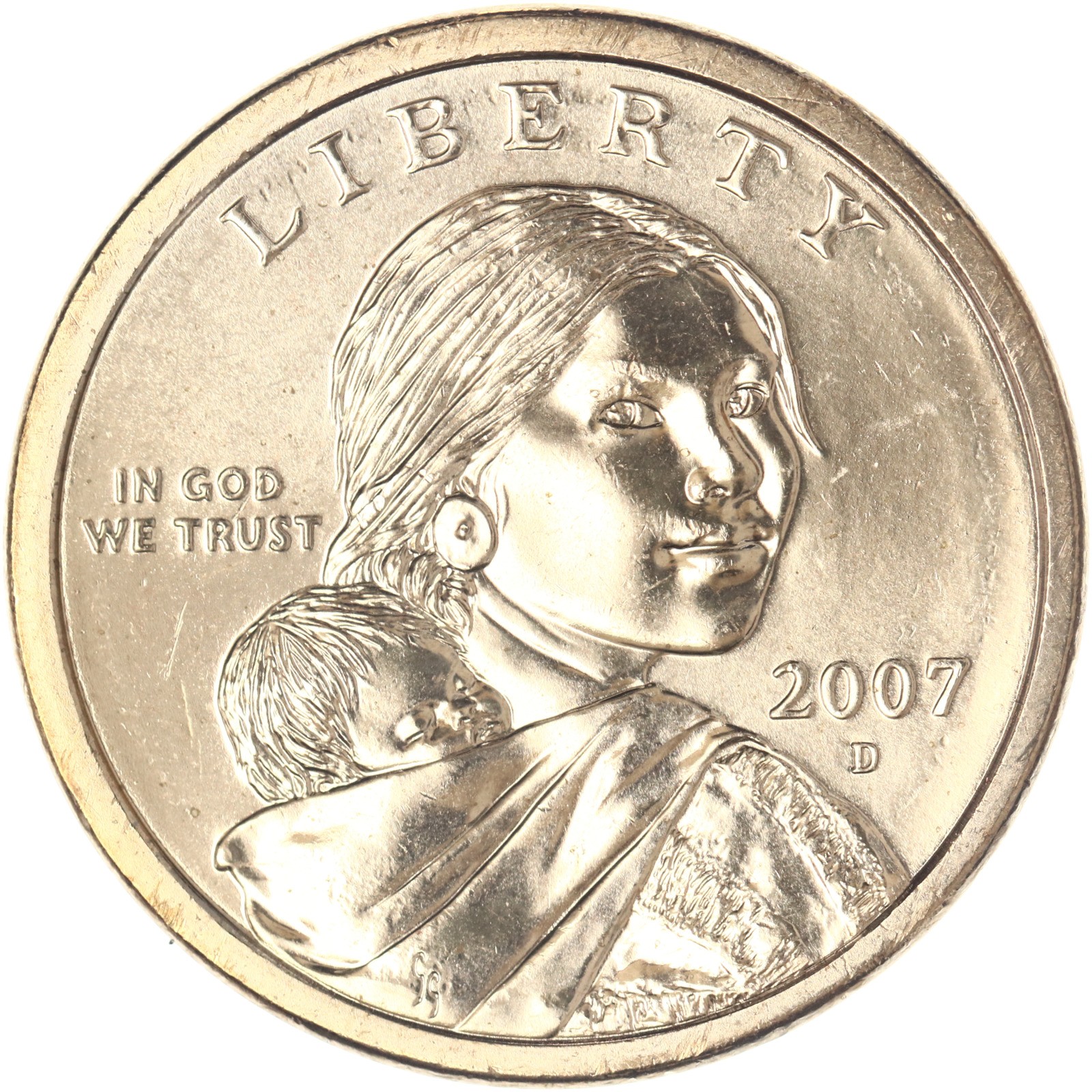 2007 D Native American Sacagawea Dollar Choice BU