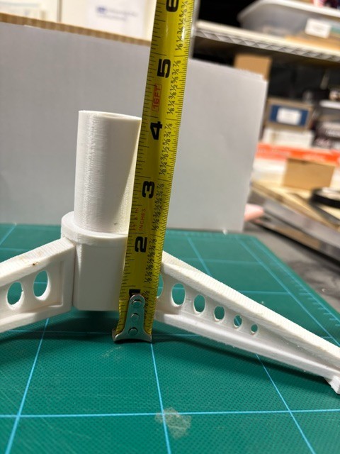 Flying Model Rocket Display Stand 29mm New 3D Printed Collapsible
