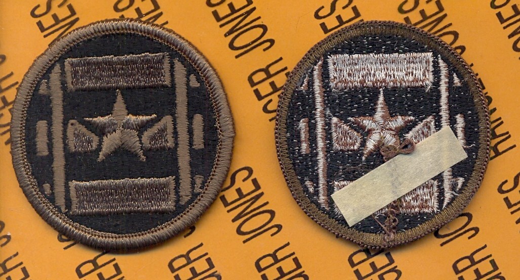 US Army 3rd Transportation Brigade OD Green & Black Duty uniform SSI patch m/e