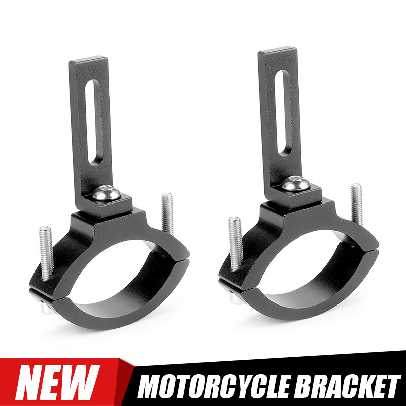 2X Motorcycle Fork Mount Bracket Holder Clamp 36-60mm Headlight Spot Fog Light