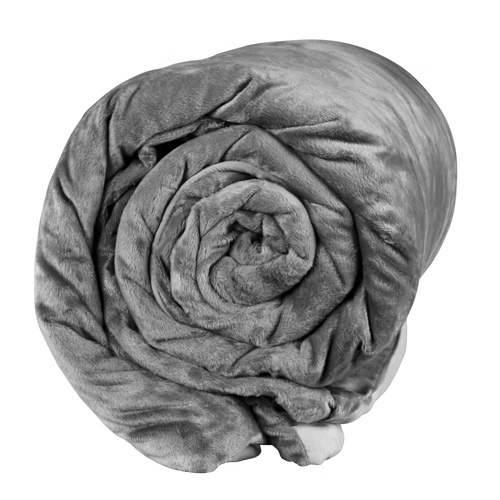 48"x72" 15lbs Temperature Balancing Weighted Blanket Gray - Tranquility