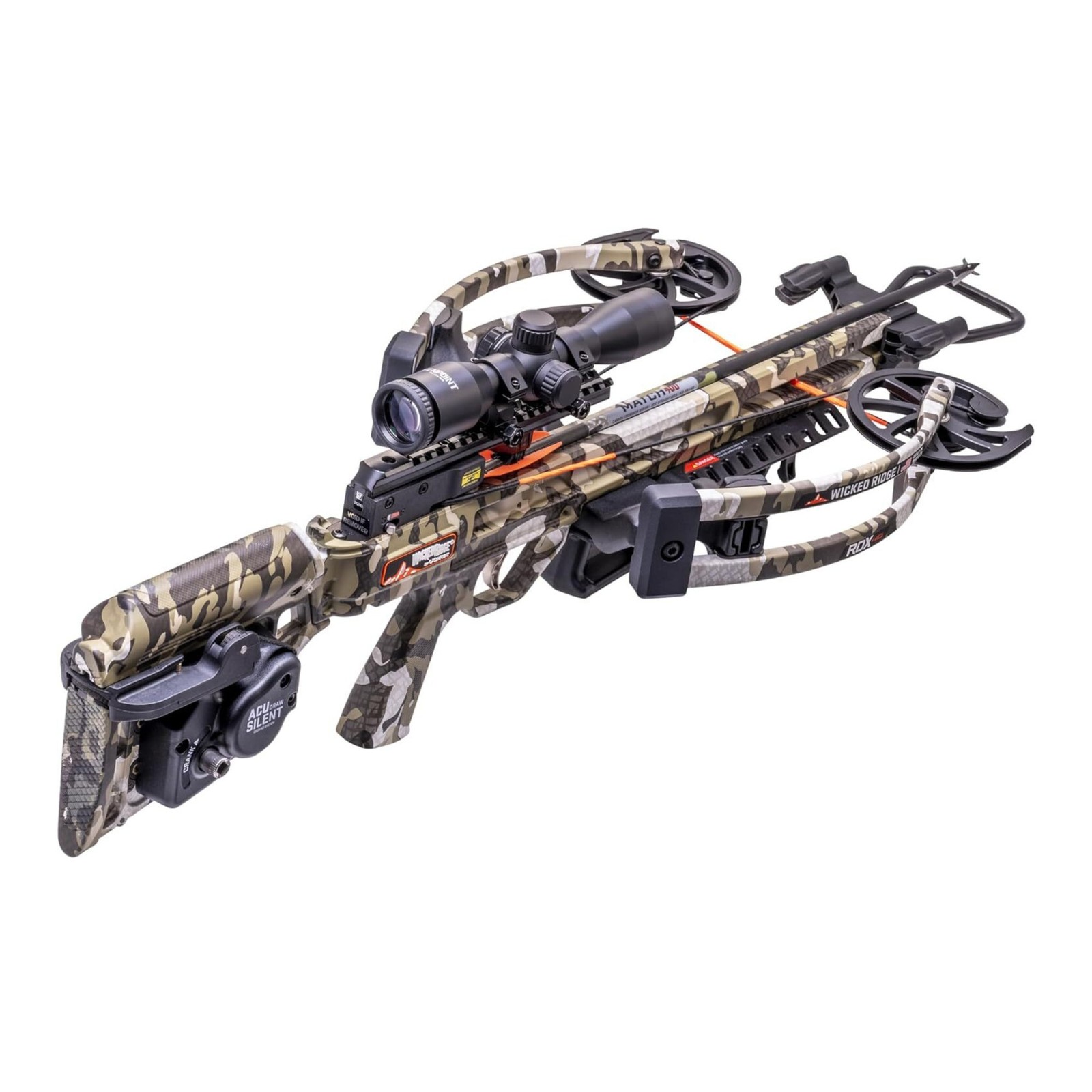 Wicked Ridge RDX 410 ACUdraw Silent Crossbow with Pro-View 400 Scope (Peak XT)