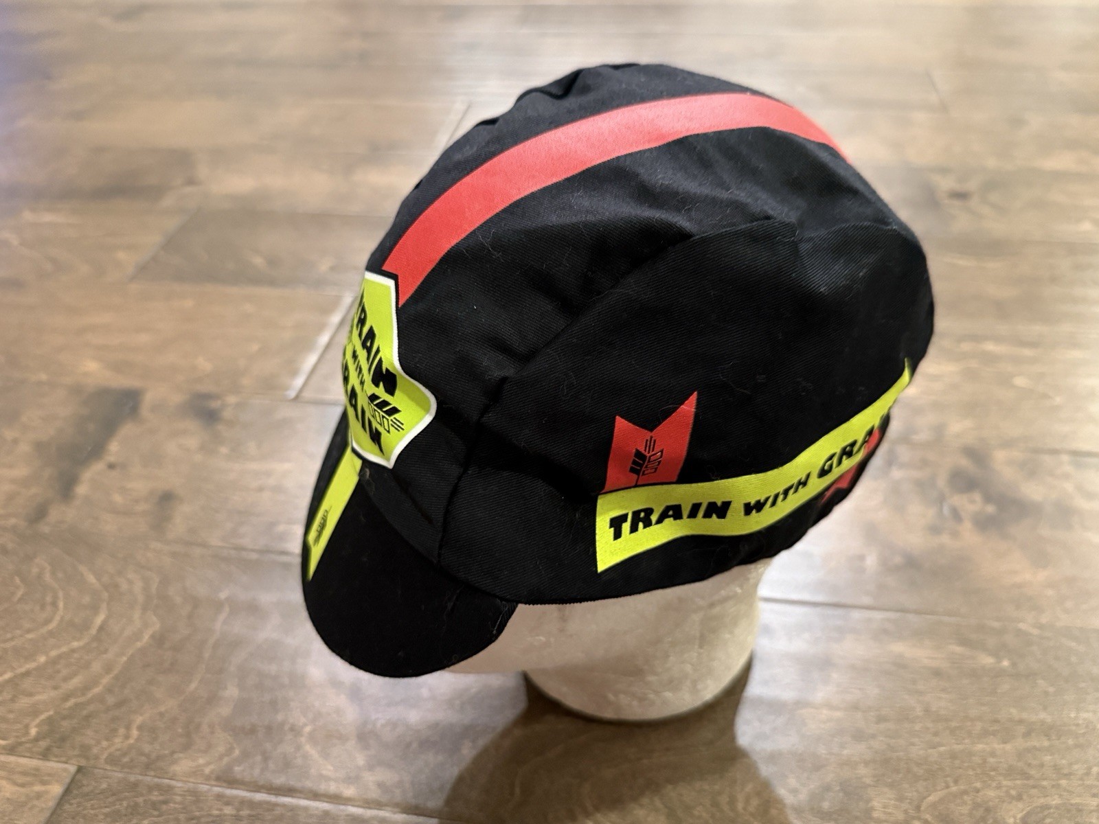 Bobs Red Mill Train With Grain Hot For Podium Black Cycling Stretched Hat Cap