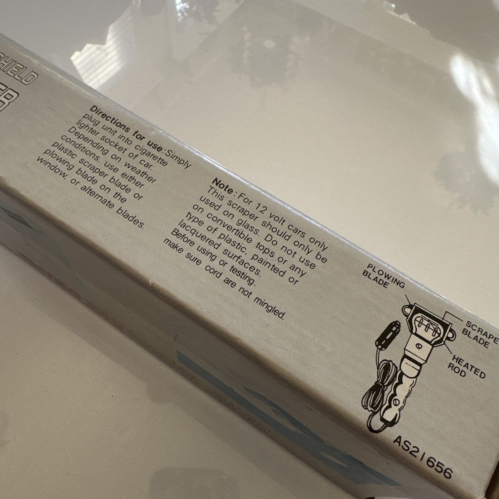 Heated Windshield Ice Scraper Vintage with Box