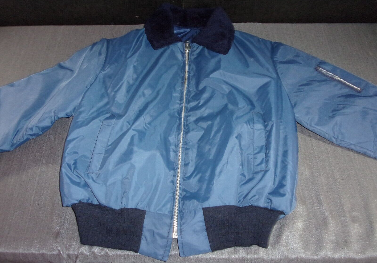 NEW 2026 MILITARY UNISEX BLUE FLIGHT AVIATOR BOMBER JACKET BLUE QUILTED XL