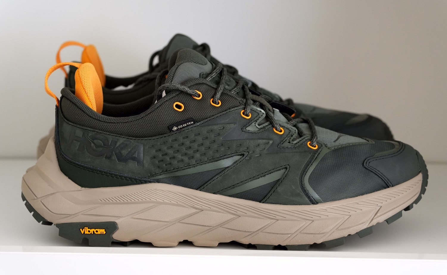 Hoka One One Anacapa Low GTX Gore-Tex 1122017 DBRYL Green Hiking Shoe Men US 9.5